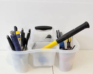 111 PlasticToolCaddywithHandTools