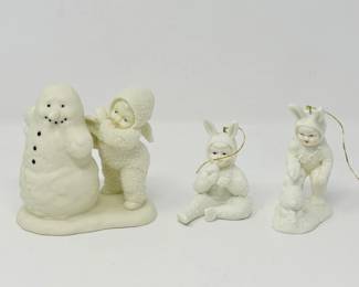 166 Dept56SnowbabiesPorcelainFigurineTrio