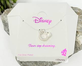 123 DisneySilverPlatedMickeyMousePendantNecklace
