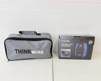 132 VaclifeTireInflatorwithCarCleaningKitinThinkWorkBag