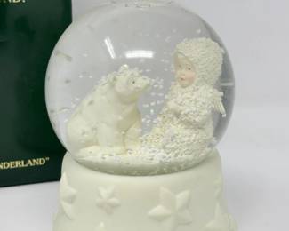 173 Department56SnowbabiesLookWhatIFoundMusicalSnowGlobe