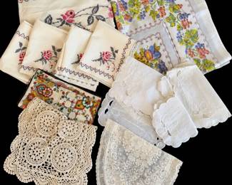 Hand Embroidered Table Linens and More