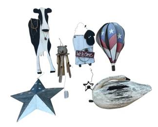 Rustic Country Patriotic Patio Decor