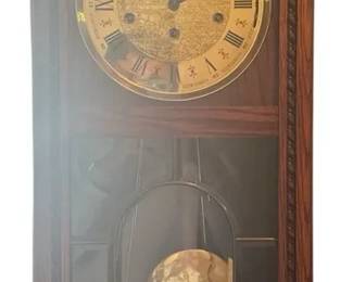 Vintage Wooden Regulator Wall Clock Chime Pendulum Accent