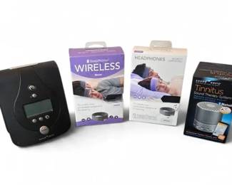 Sound Oasis Tinnitus Sound Therapy System Bundle W 2x AcousticSheep SleepPhones