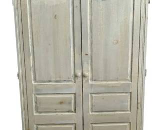 Wooden Vintage ArmoireWardrobe Cupboard Office Conversion