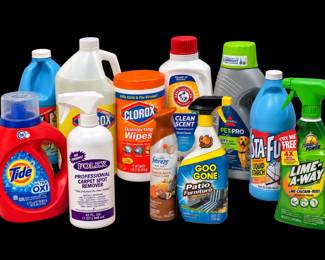 Mystery Lot of Unused Cleaning Solutions