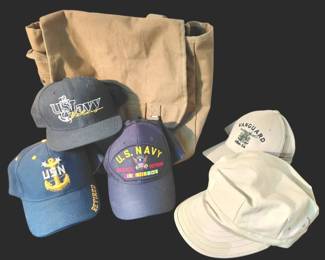 Military Themed Hat and Utility Bag Bundle
