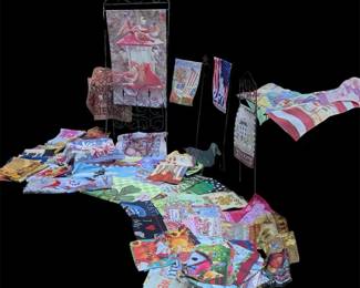 Mystery Lot of Small Large Garden Flags More