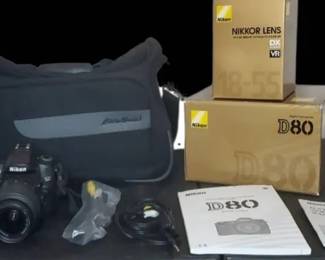 Nikon D80 Camera with Eddie Bauer Carrying Case