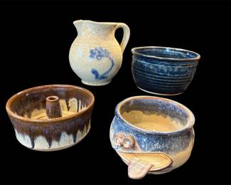 4 Pieces of NC Handmade Pottery