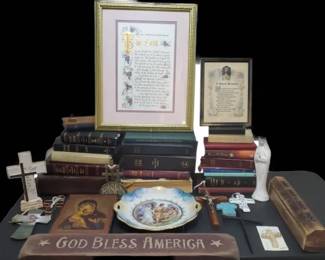 Bibles, Devotionals, Crosses