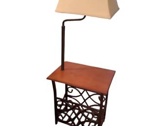 Style Selections 54 Inch Floor Lamp with Fabric Shade
