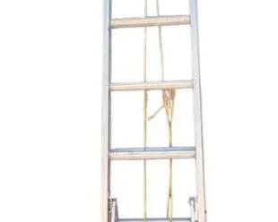 Werner 24 Aluminum Extension Ladder with Gutter Stablilizer