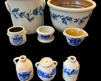 8 HandPainted Salmon Falls Items
