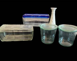 Vtg Hazel Atlas, Anchor Hocking Weck Items