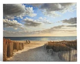 Courtside Market Sunset Beach Canvas Wall Art by Daniel Pollera