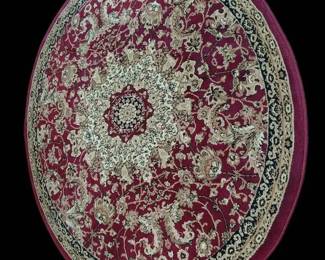 Oval Traditional Oriental Style Area Rug