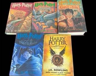Set of Five Harry Potter Books