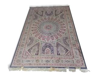 Kasmir Hal Vesna Large Area Rug Micro Polyester Navy Cream
