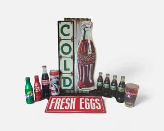 Coca Cola, Atlanta Braves, Budweiser, Vintage Style Signage