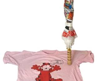 Vintage 1988 Garfield Democratic National Convention TShirt Comic Umbrella