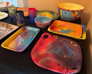 Locally made, bright ceramics