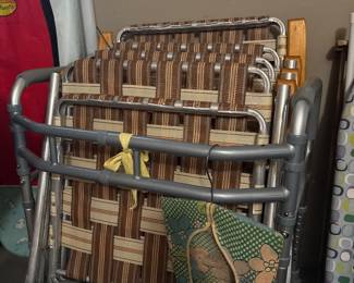 Vintage folding chairs