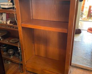 Mid Century Modern Style Solid Oak Bookshelf