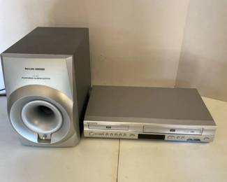 Samsung DVDVHS Player and Philips Subwoofer