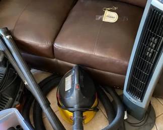 Lasko Fan, Rigid Portable Vacuum, and a Stinger Vacuum