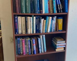 Navigating and Nautical Books and Six Shelf Bookcase