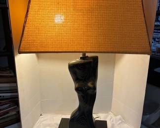 MidCentury NudeFemale Torso Sculptural Table Lamp