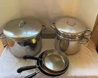 Reverse Wear Copper Bottom Pans