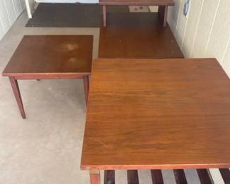Three Neat Old MidCentury Living Room Side Tables