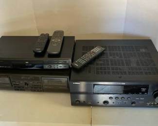Yamaha Stereo, Technics Stereo Cassette, Toshiba DVD Video Player