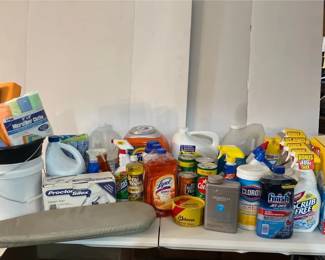 Lot of Cleaning and Laundry Supplies