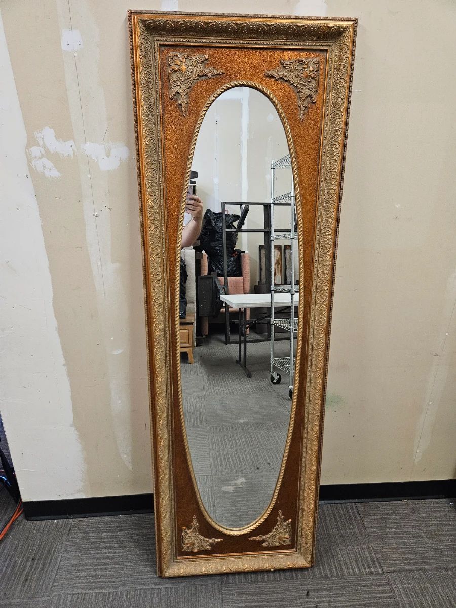 Bombay Co. Regency Gilt Oval Wall Mirror