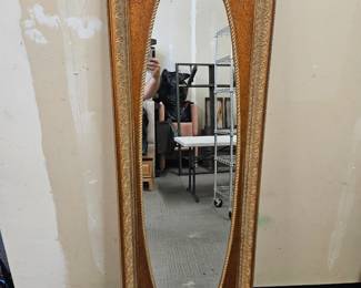 Bombay Co. Regency Gilt Oval Wall Mirror