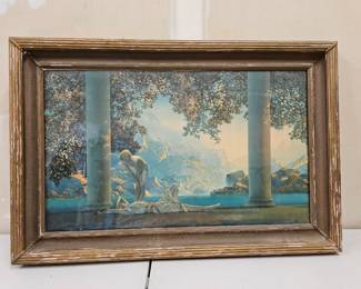 Antique Turner Print, By Maxfeild Parrish, “Day Break”