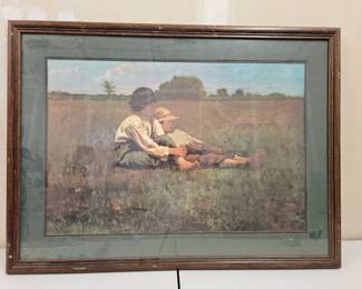 Framed Print, “Boys in a Pasture”, By Winslow Homer