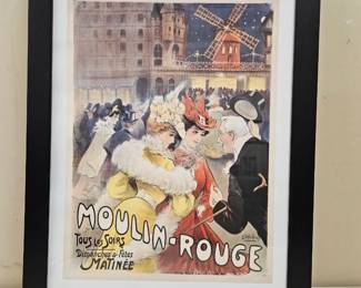 Framed Art Poster, Moulin Rouge