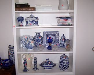 SOME OF THE BLUE & WHITE WARE
