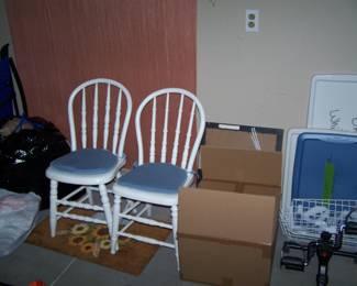 PAIR OF HOOP-BACK CHAIRS