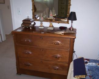 WALNUT CHEST & SMALLS