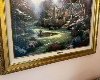 Thomas Kinkade framed canvas 