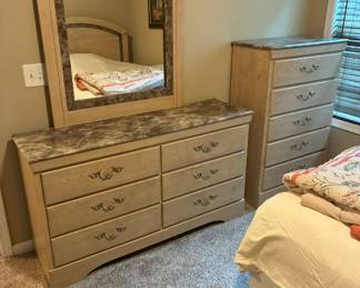 Vintage dresser and mirror 