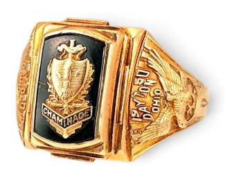 10k Gold 1950 Chaminade Class Ring Size 11.5 9.09g