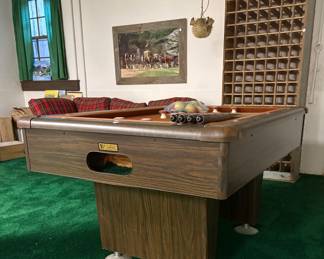 Vintage bumper pool table