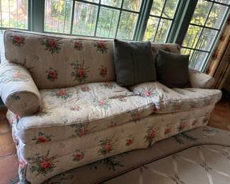 Vintage down filled sofa
